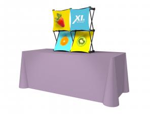 X1m 5 ft. -- 2x2 D Fabric Table Top Pop-Up Display